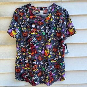 Disney’s Mickey Mouse & Friends Halloween Scrub Top